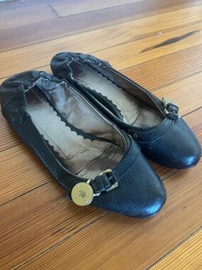 Genuine Mulberry Italian Leather Ballet Pumps Size 38